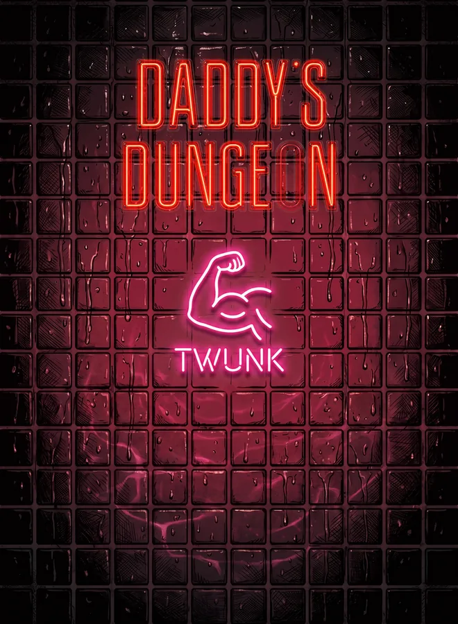 The Twunk deck card back — pink pool light from below